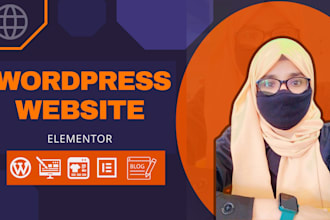 develop wordpress website design with responsive web design in trending style