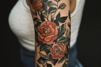 draw custom tattoo design, tattoo sleeve