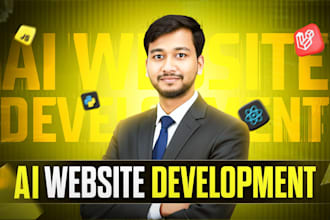 build custom ai website, ai chatbot, ai sass website development as ai developer