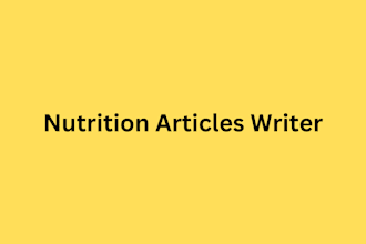 craft a professional nutrition article