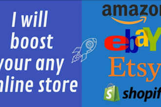 promote and advertise your ebay  amazon stores to get sales and organic traffic