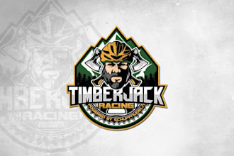 design timber jack racing logo