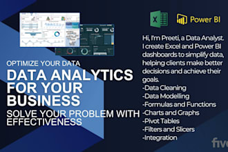 dynamic dashboard pivot tables charts graphs data analysis