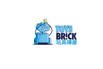 design awesome toys brick logo