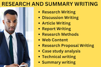 do case studies, psychology, research and write good summaries for you