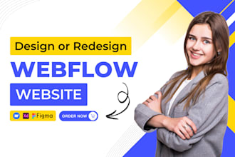 design or develop webflow website, webflow expert, figma to webflow