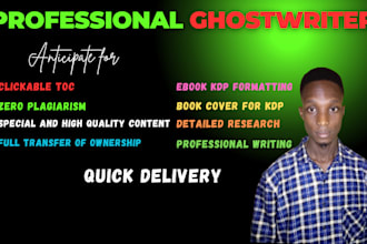 write 40k words of high quality nonfiction as your ghostwriter