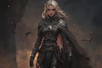 draw a realistic fantasy character illustration