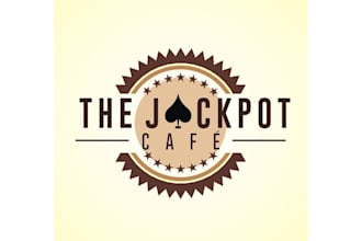make improvement remarkable jackpot cafe logo