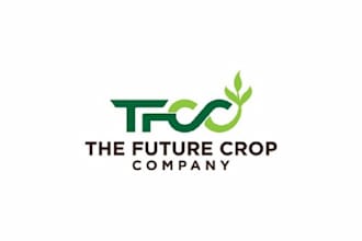 make minimal agricultural company logo