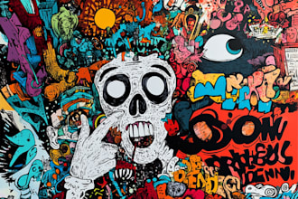 draw doodle art illustration designs on any topic