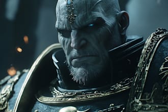 draw an your warhammer 40k character art