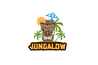 make awesome jungle vibes spirits and bar logo