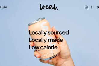 create wine shopify website, beverages store, soda energy drink website