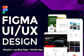 do figma design, figma landing page, website ui ux, website mockup, ui ux design