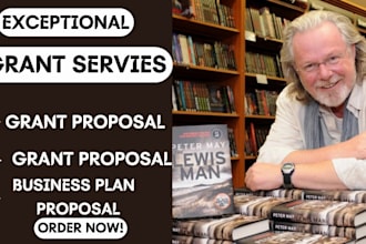 write grant proposal grant application research pitch deck business plan
