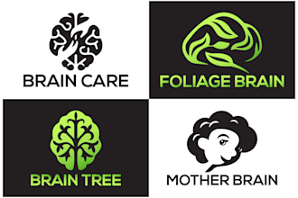 be health logo brain tree doctor and heart owl