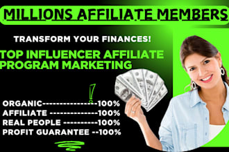 top influencer affiliate recruitment, real affiliate signup, MLM lead
