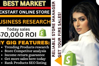 do market research, swot analysis, trending niche market research, products seo