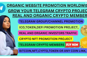 do telegram promotion, memecoin to reach 500k crypto investors 100x token sales