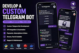 develop a custom telegram bot