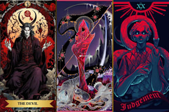 design custom trading card game playing board game box design tcg illustration