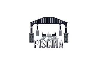 make unique minimal party pool house logo