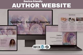 design author website, author portfolio, book and ebook author website