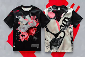 make brutalist style luxury urban streetwear clothing design