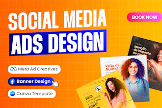 do social media ad design, facebook ads design, image ads, canva templates