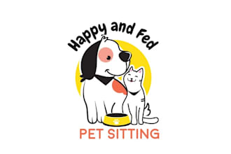 make unique dependable pet services logo