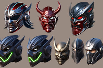 do 3d mask cosplay mask custom model custom 3d printed helmet  cosplay gear