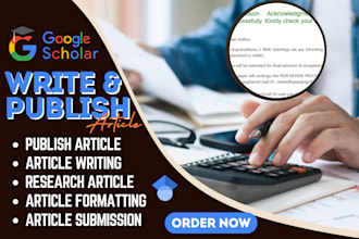 write publish research article in google scholar index in high journal