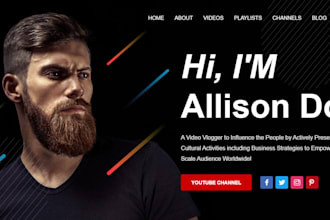 influencer website, influencer marketing agency website merchandise store