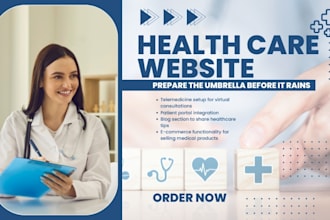 design redesign your healthcare medical clinics hospital pharmaceutical website