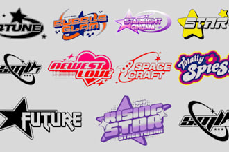 create logo y2k and streetwear style for your brand