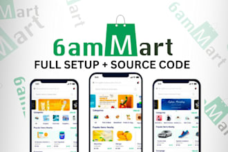 complete setup installation of 6ammart, 6ammart source code
