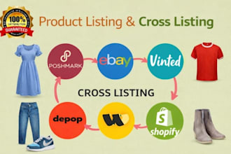 list and  crosslist products on ebay, poshmark, depop, vinted, whatnot  and more