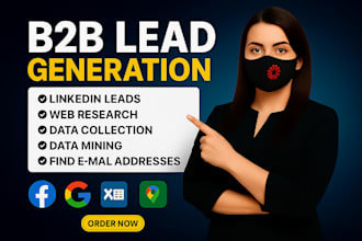 find email address, b2b leads, data collection, data mining, web research