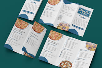 design a professional real estate bifold trifold brochure for property listing