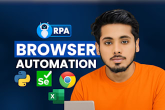 do browser automation, python scripting and bot development