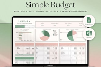 create monthly budget sheet in google sheet