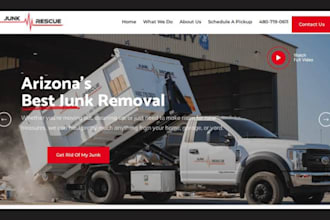 build junk removal website handyman junk removal landing page junk removal leads