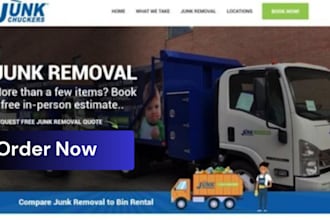 build junk removal website handyman junk removal landing page junk removal leads