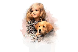 turn your portrait into watercolor digital painting