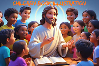 illustrate christian children story book illustration children story kids book