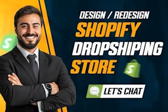 build shopify store or dropshipping ecommerce store