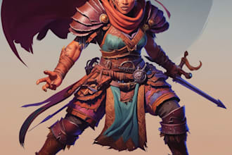 do a dnd character art