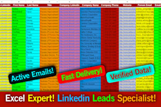 find email address, linkedin leads, data collection, data mining for you