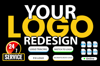 quickly redesign, redo, recreate, trace, and fix your logo or image in vector